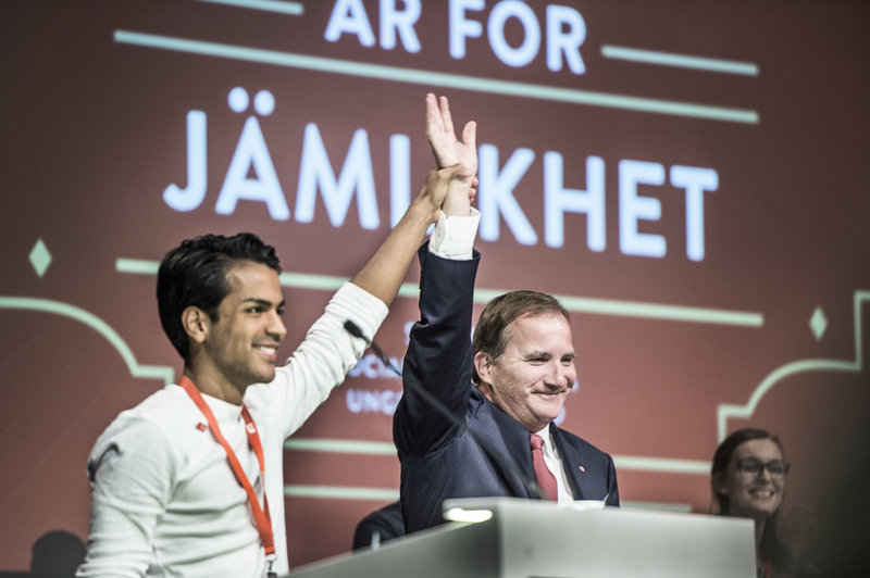 Philip Botström och Stefan Löfven Philip Botström och Stefan Löfven